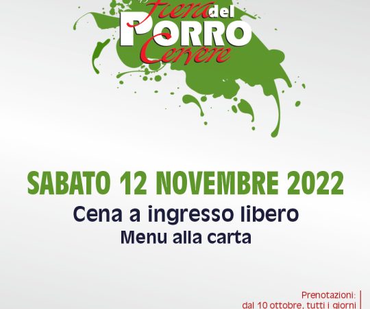 Sabato 12 novembre