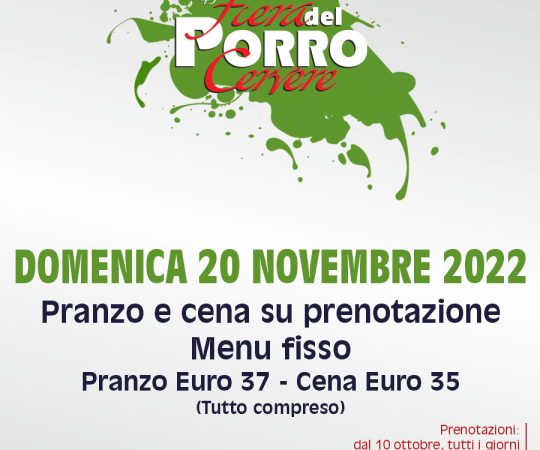 Domenica 20 Novembre