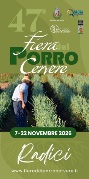 Programma Fiera del Porro Cervere 2026